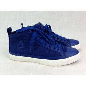 Polo Ralph Lauren Mens Clarke Blue White Lace-Up Sneaker Shoes Size 9.5 D